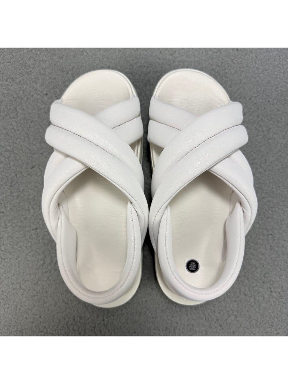 Nike Air Max Isla Sandals Womens 9 Shoes Summit White Platform Chunky Slingback - Picture 6 of 10
